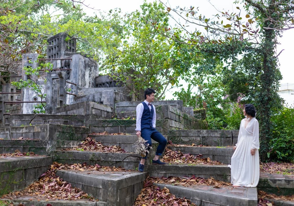 沖縄県うるま市の「石川公園」でのブライダルフォト