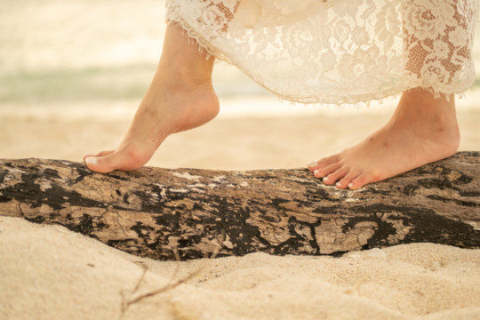 沖縄のビーチフォトウェディング(瀬底ビーチ)