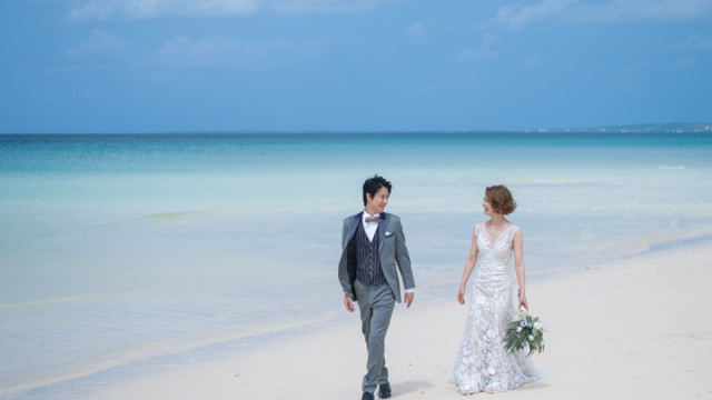 宮古島でのフォトウェディング(与那覇前浜ビーチ)