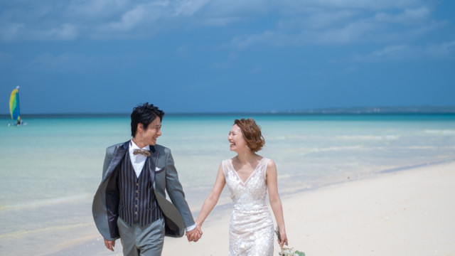 宮古島でのフォトウェディング(与那覇前浜ビーチ)