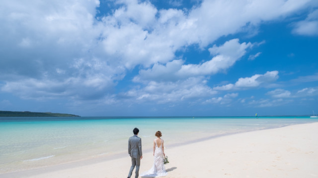 宮古島でのフォトウェディング(与那覇前浜ビーチ)
