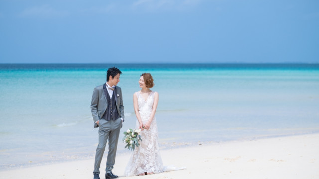 宮古島でのフォトウェディング(与那覇前浜ビーチ)
