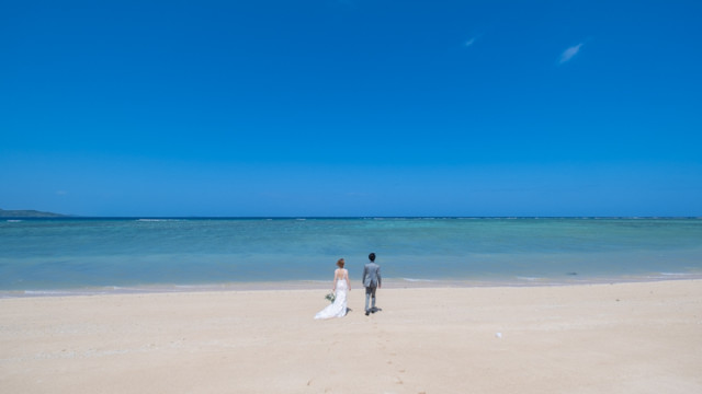 宮古島でのフォトウェディング(長北海岸)