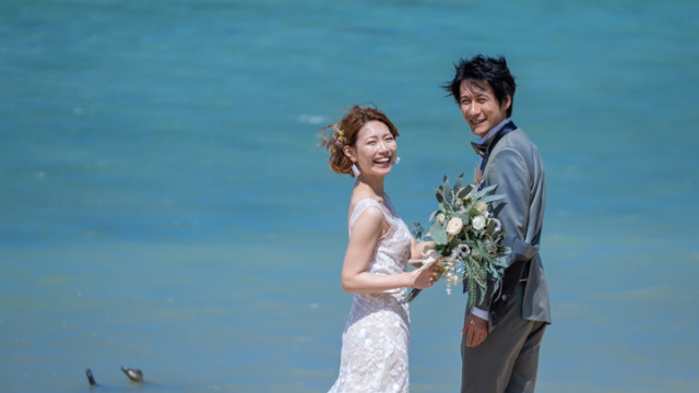 宮古島でのフォトウェディング(長北海岸)