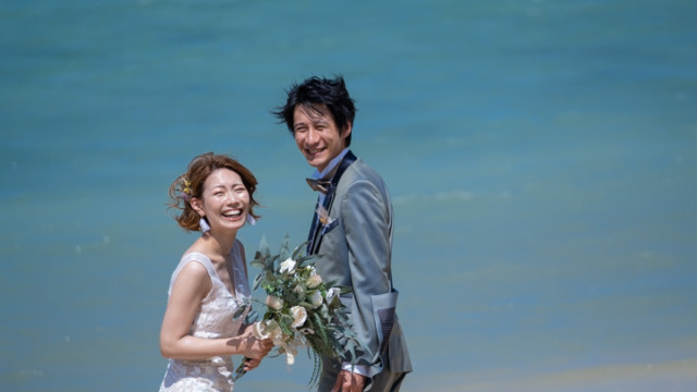 宮古島でのフォトウェディング(長北海岸)