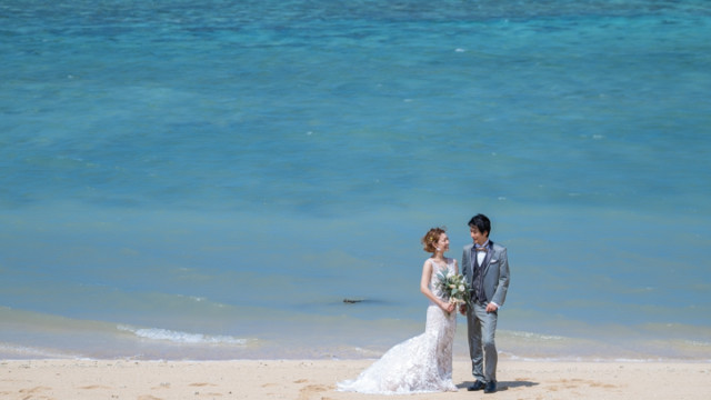 宮古島でのフォトウェディング(長北海岸)