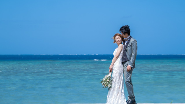 宮古島でのフォトウェディング(長北海岸)