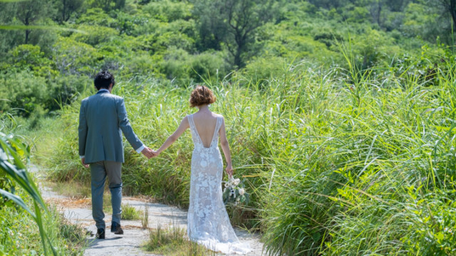 宮古島でのフォトウェディング(長北海岸)