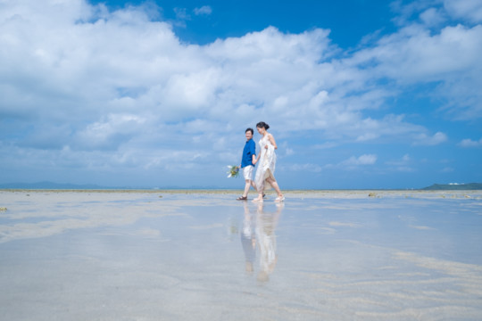 沖縄フォトウェディング(あやはし海中道路)