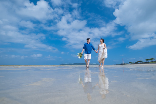 沖縄フォトウェディング(あやはし海中道路)