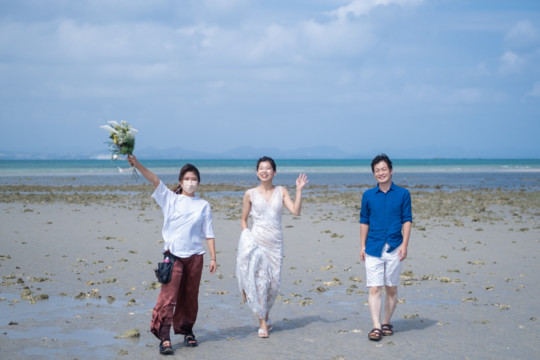 沖縄フォトウェディング(あやはし海中道路)