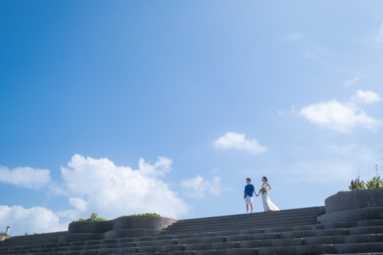 沖縄フォトウェディング(あやはし海中道路)
