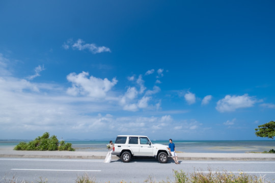 沖縄フォトウェディング(あやはし海中道路)