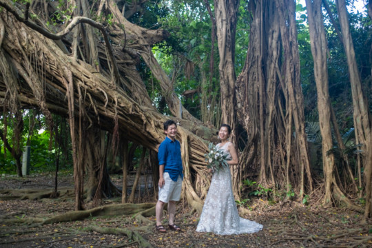 沖縄フォトウェディング(東の御嶽)