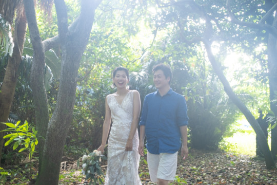 沖縄フォトウェディング(東の御嶽)