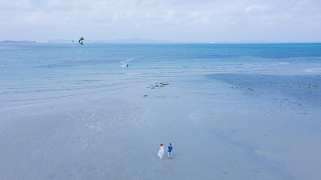 沖縄フォトウェディング(あやはし海中道路)