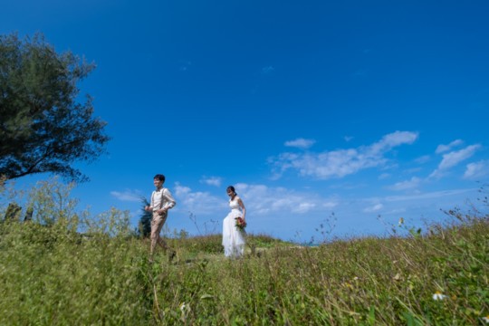 沖縄フォトウェディング(仲泊海岸)