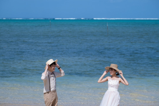 沖縄フォトウェディング(仲泊海岸)