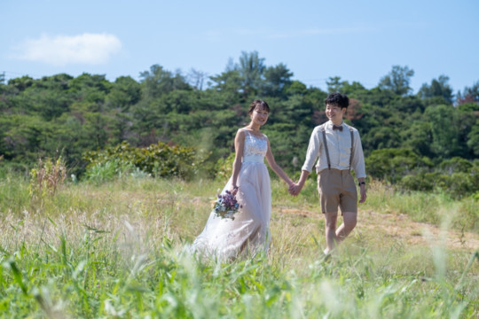 沖縄フォトウェディング(石川の街)