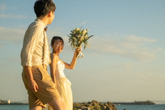 沖縄フォトウェディング(サンセット撮影)