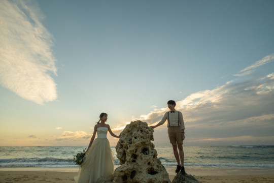 沖縄フォトウェディング(サンセット撮影)