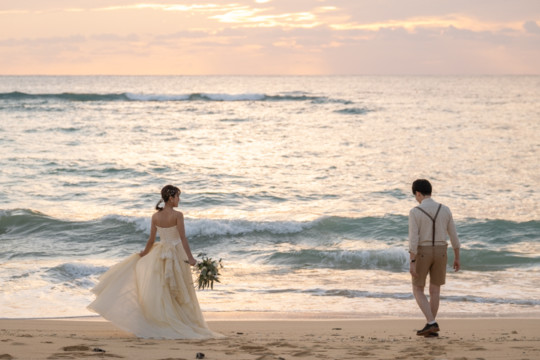 沖縄フォトウェディング(サンセット撮影)