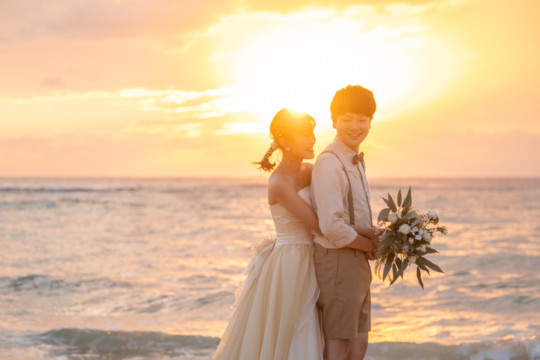 沖縄フォトウェディング(サンセット撮影)