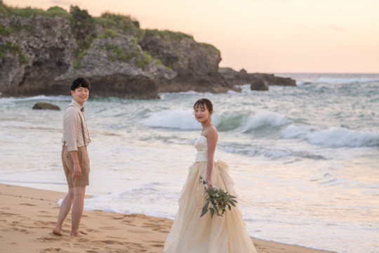 沖縄フォトウェディング(サンセット撮影)