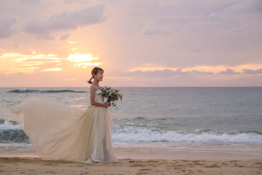 沖縄フォトウェディング(サンセット撮影)