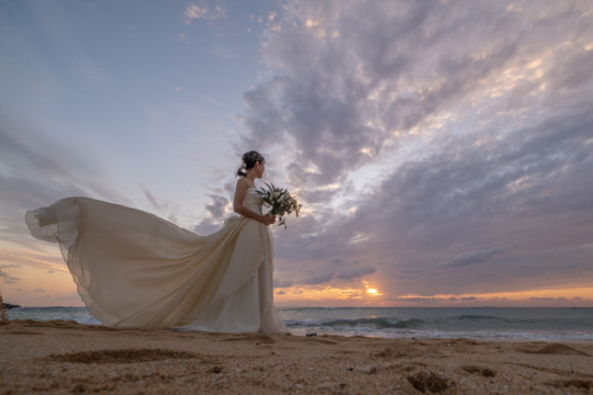 沖縄フォトウェディング(サンセット撮影)