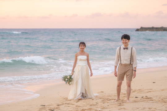 沖縄フォトウェディング(サンセット撮影)