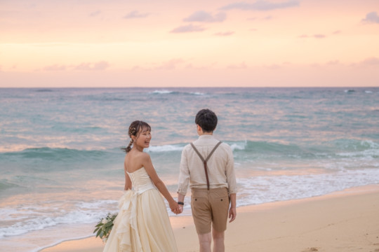 沖縄フォトウェディング(サンセット撮影)