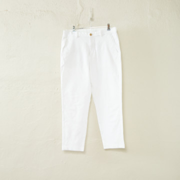 パンツ①(白ワイドパンツ)-L