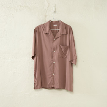 半袖シャツ①(エンジ色)-L