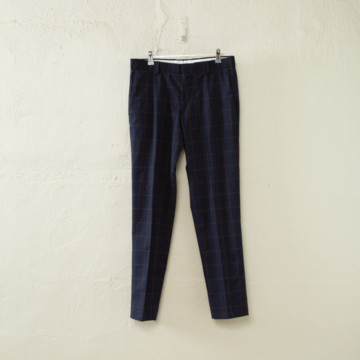 パンツ⑤(チェックネイビー)-M