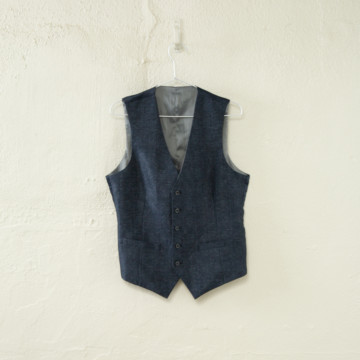 ベスト②(ネイビーグレンチェック)-M~L