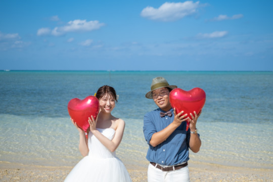 沖縄フォトウェディング(仲泊ビーチ)