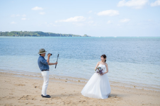 沖縄フォトウェディング(仲泊ビーチ)