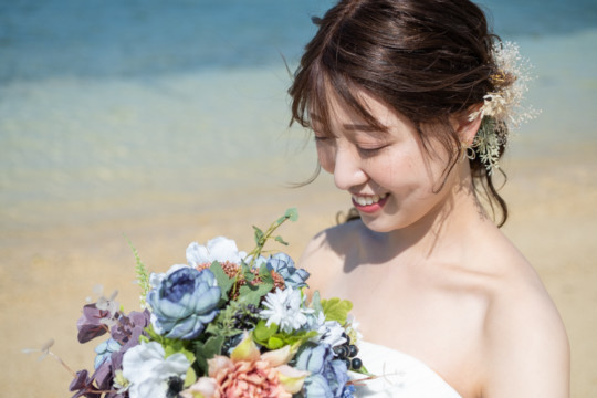 沖縄フォトウェディング(仲泊ビーチ)