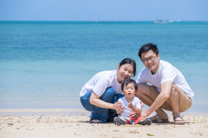沖縄ファミリーフォト(仲泊海岸 )