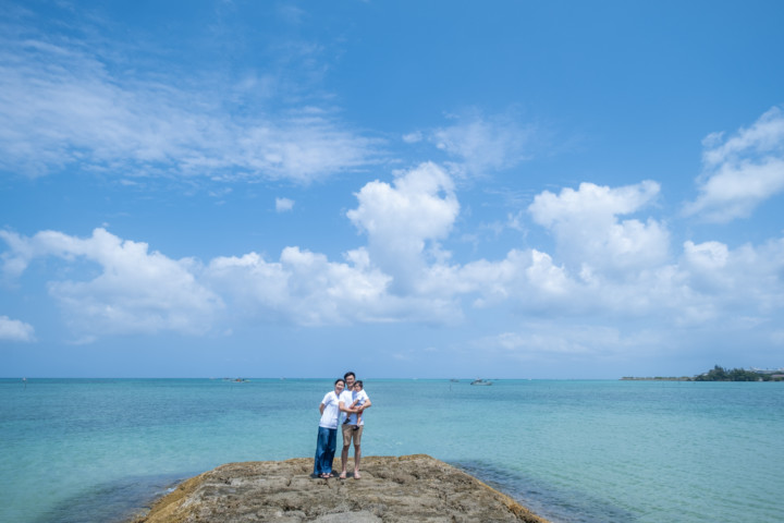 沖縄ファミリーフォト(仲泊海岸 )