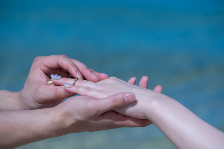 沖縄フォトウェディング(リングシーン)