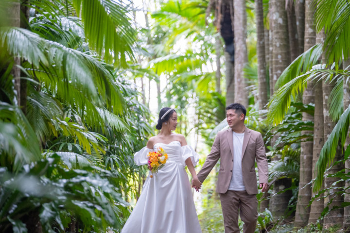 沖縄フォトウェディング(東南植物楽園)
