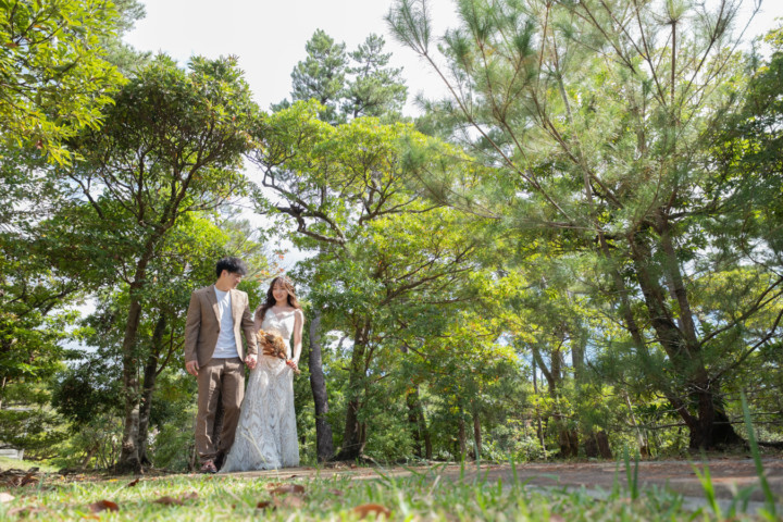 沖縄フォトウェディング(馬場緑地公園)