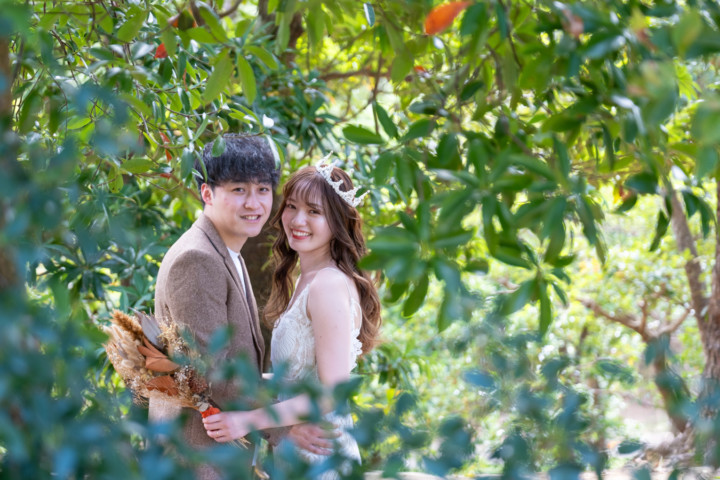 沖縄フォトウェディング(馬場緑地公園)