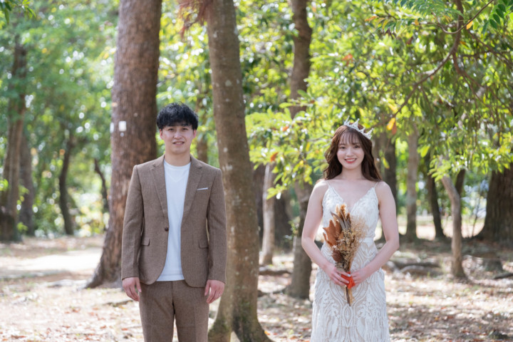 沖縄フォトウェディング(馬場緑地公園)