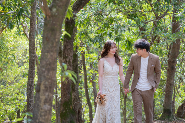 沖縄フォトウェディング(馬場緑地公園)