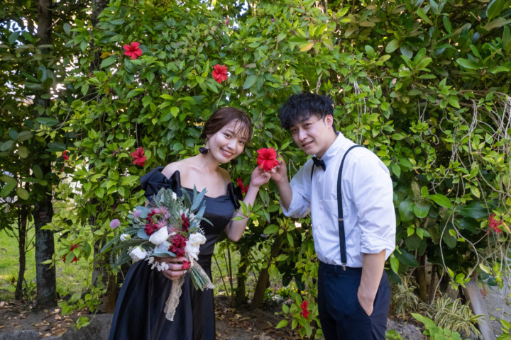 沖縄フォトウェディング(フクギ並木)