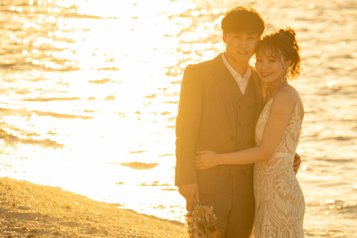 沖縄フォトウェディング(サンセット撮影)