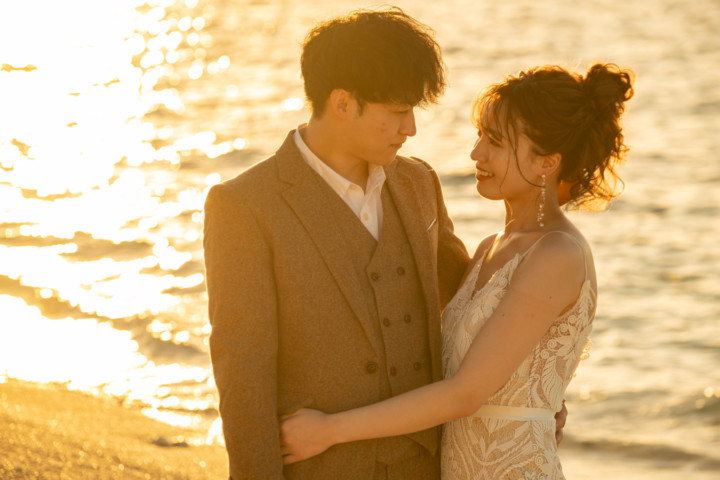 沖縄フォトウェディング(サンセット撮影)
